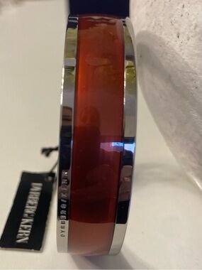 Beautiful NWT Dyrberg/Kern Red and Silver Bangle